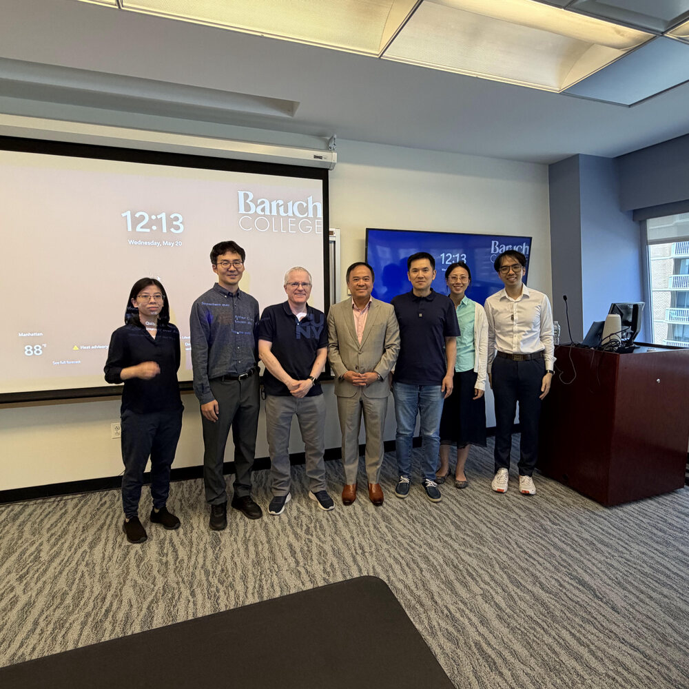 Faculty and colleagues gathered at Baruch College