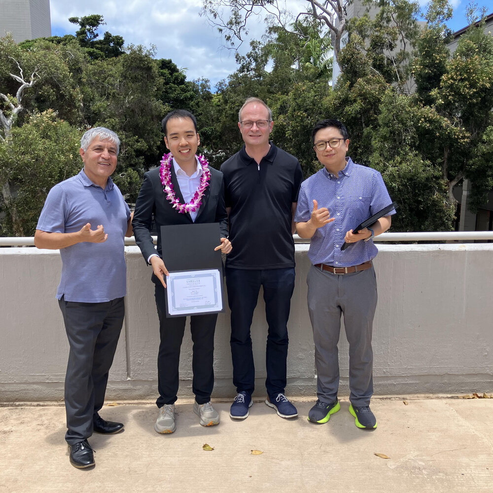 Award presentation at the Hawaii Doctoral Institute Summer Consortium